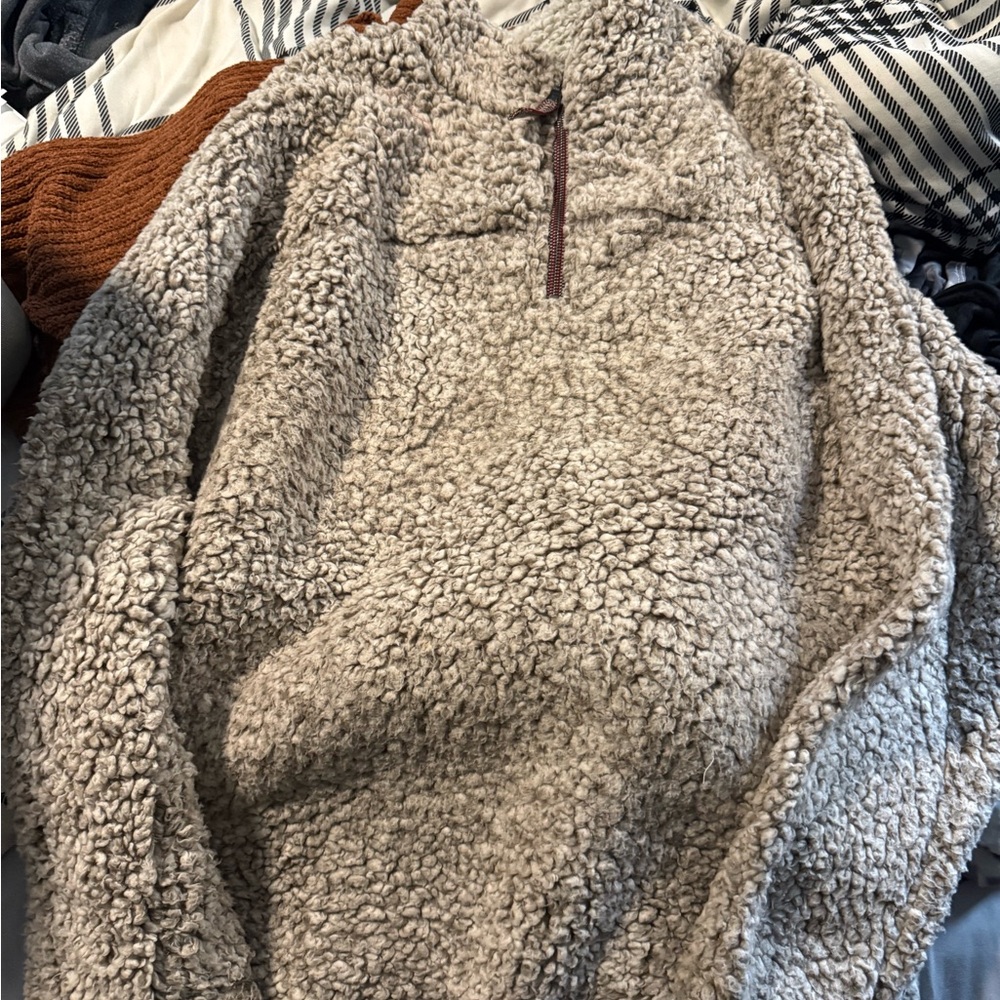 Cozy Sherpa Pullover true grit medium m